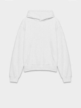 Aritzia Cozy Sweatfleece Perfect Hoodie - heather cloud White